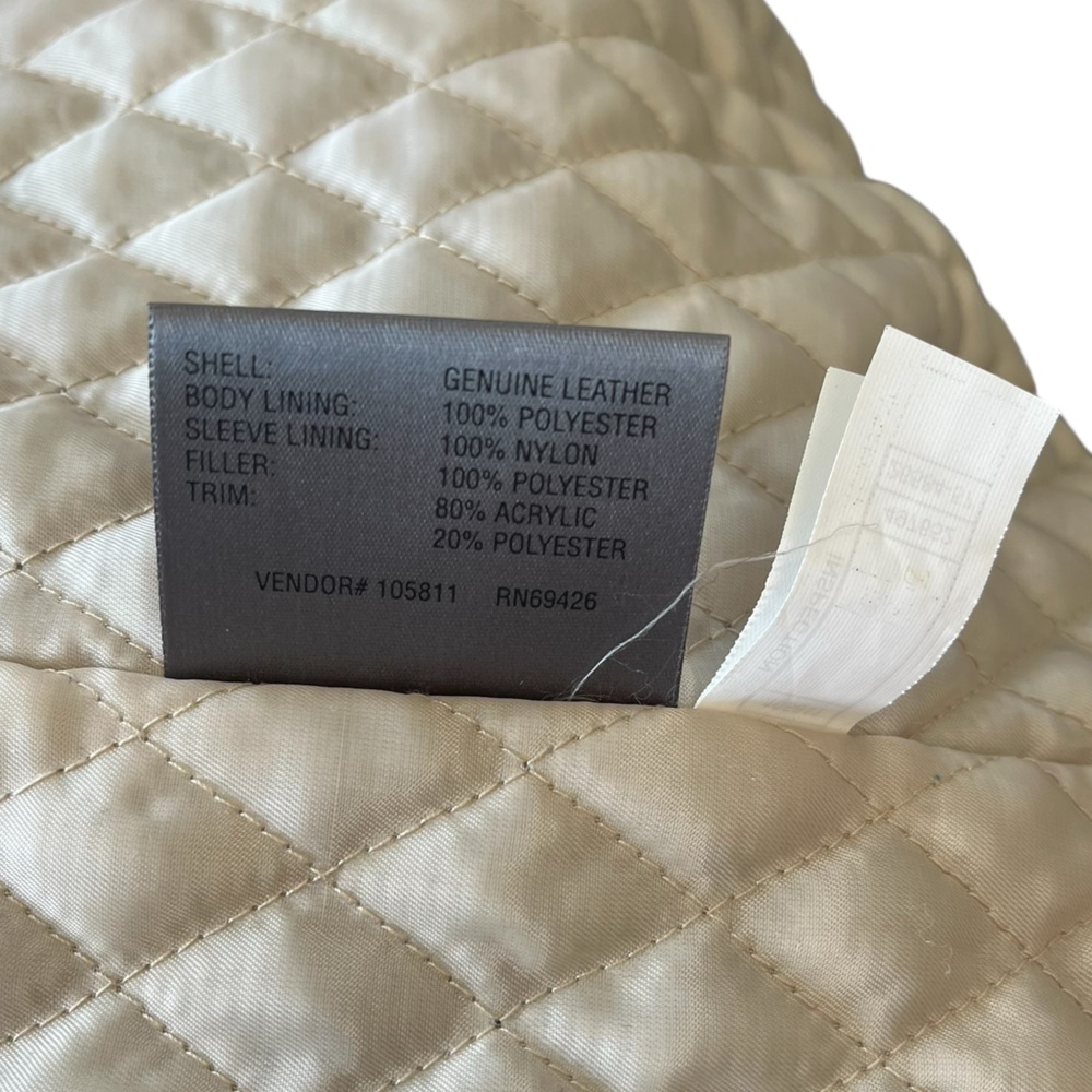 Wilsons Leather 100% leather suede coat faux fur trim brown olive XL - Picture 15 of 16